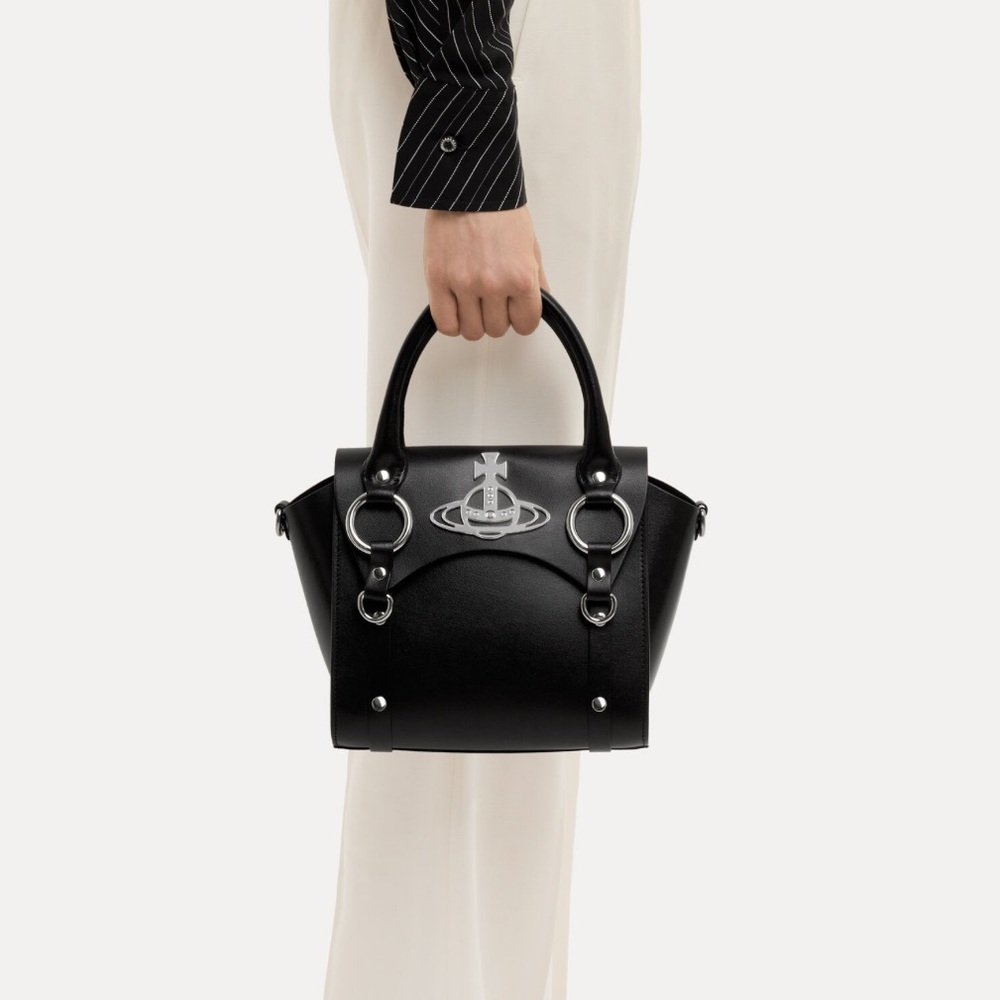 Vivienne Westwood small Betty top handle crossbody handbag black